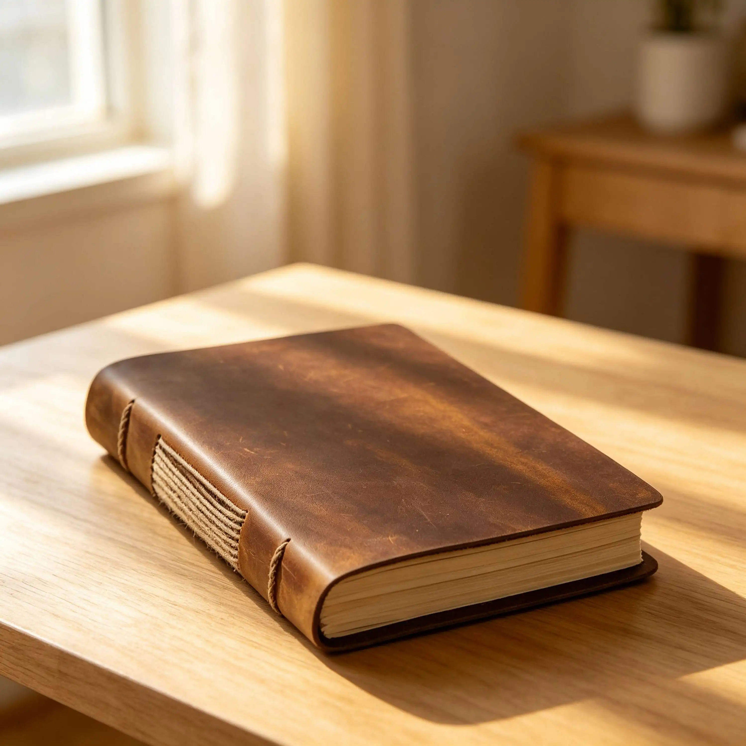 Vintage Leather Journal Notebook - Vintage Crazy Horse lederen schetsboek, 200