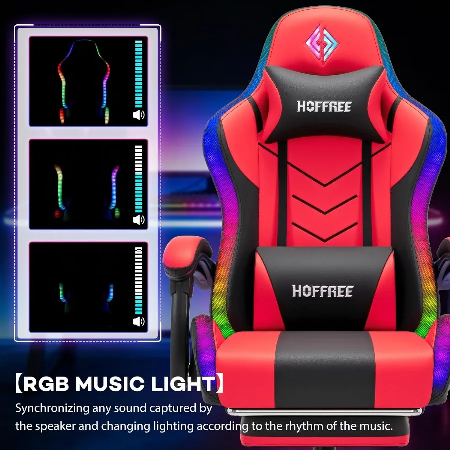 RGB-gamingstoel met luidspreke - Music recensie en prijs