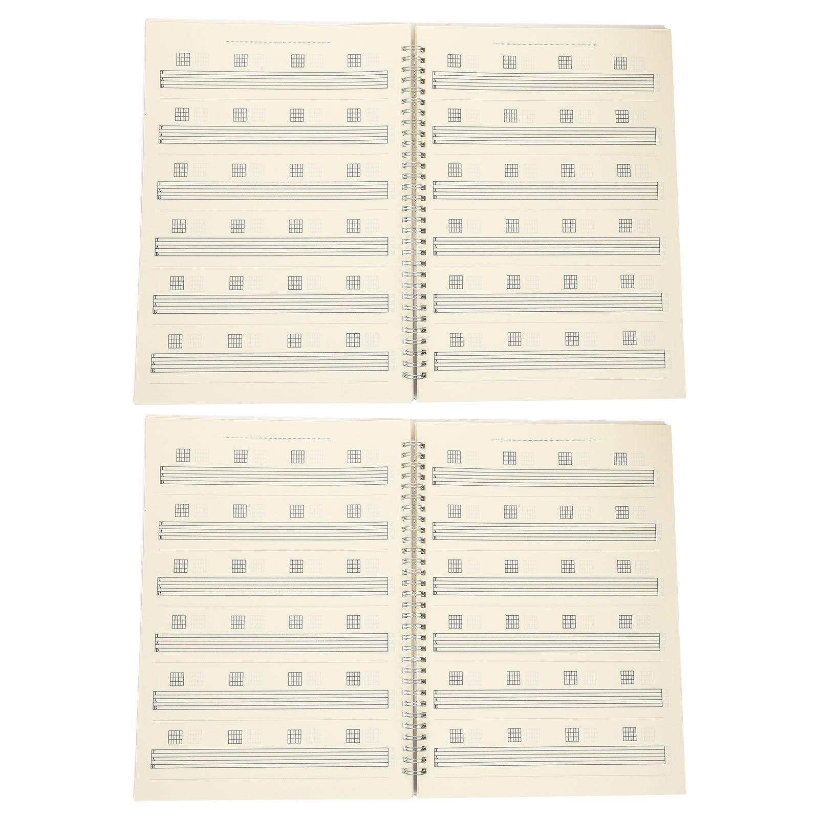 2 stuks gitaartabulatuur notit - Blank Sheet Music Notebook recensie en prijs