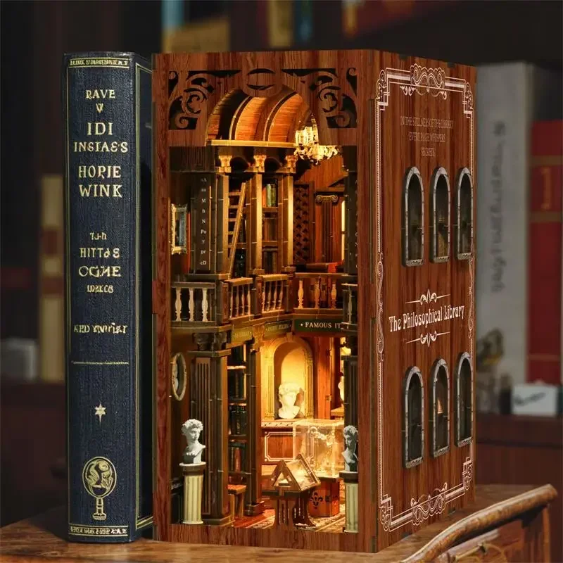 De filosofische Library Casa N - Diy Wooden Book Nook Kit Shelf Insert recensie en prijs