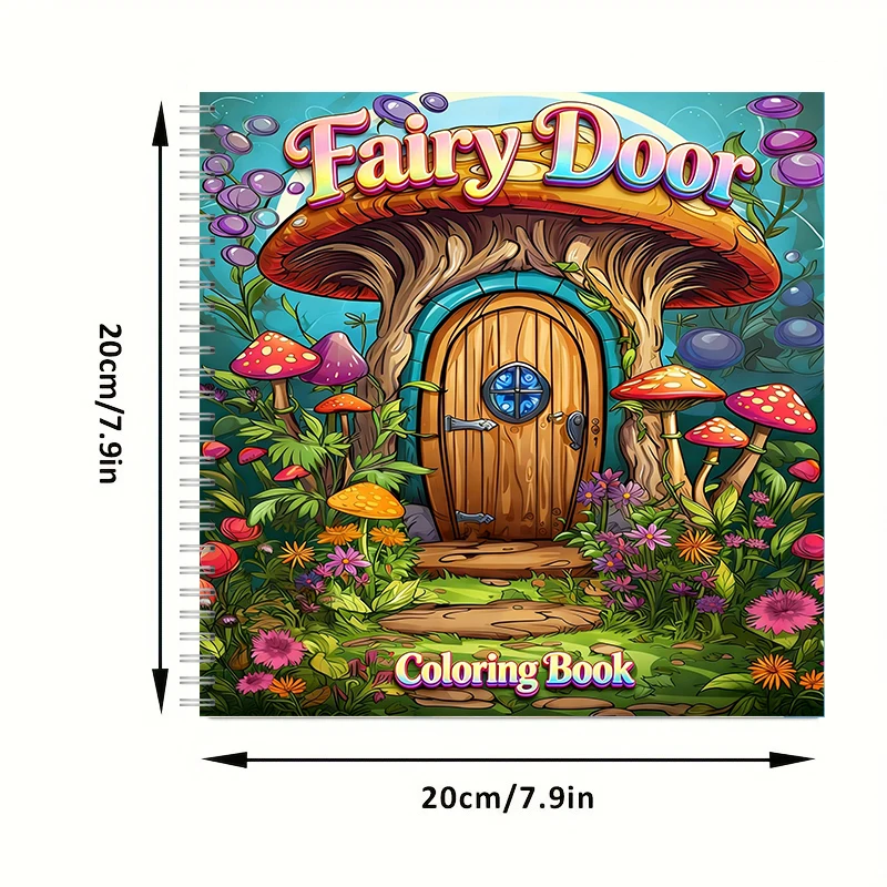 Kleurboek Fairy Door voor volw - Adult Coloring Book Stress Relief recensie en prijs
